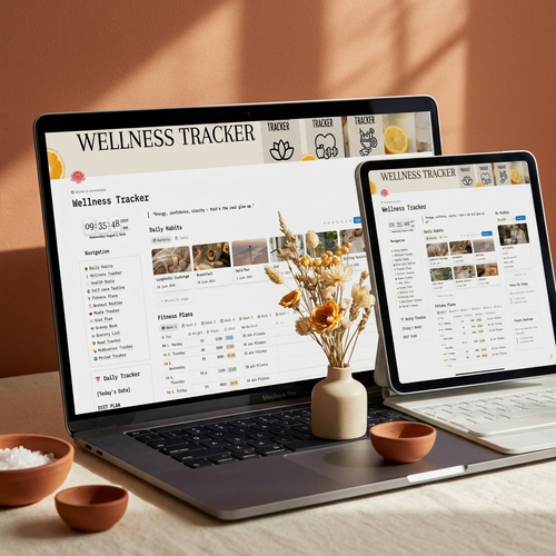 Tired of Neglecting Your Health? The All-in-One Notion Wellness System That Keeps You Accountable